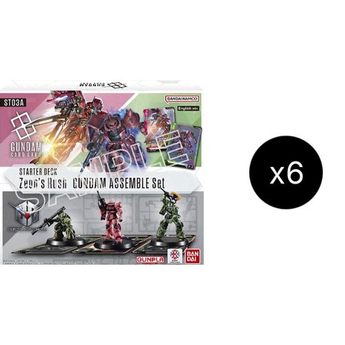 Starter Deck 03: Zeon's Rush - Gundam Assemble Starter Set Display