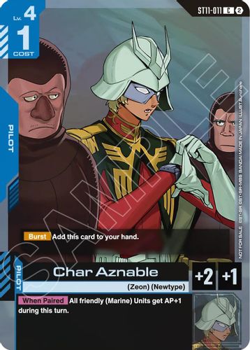 Char Aznable (ST11-011) card
